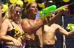 Streetparade Abspritzen